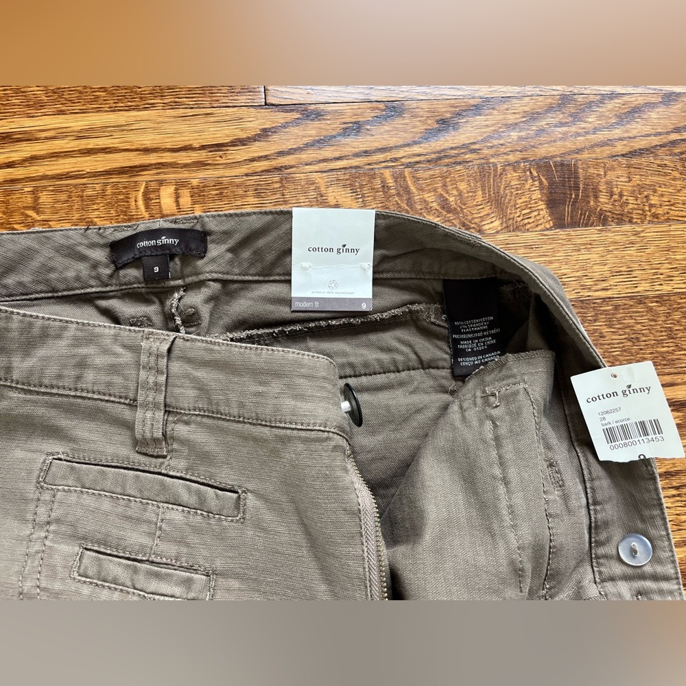 NWT Cotton Ginny Brown Cotton Modern Fit Pants size 9 granola cottagecore - Picture 4 of 12
